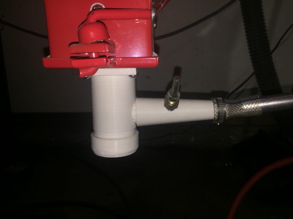 Metering valve mounted and working